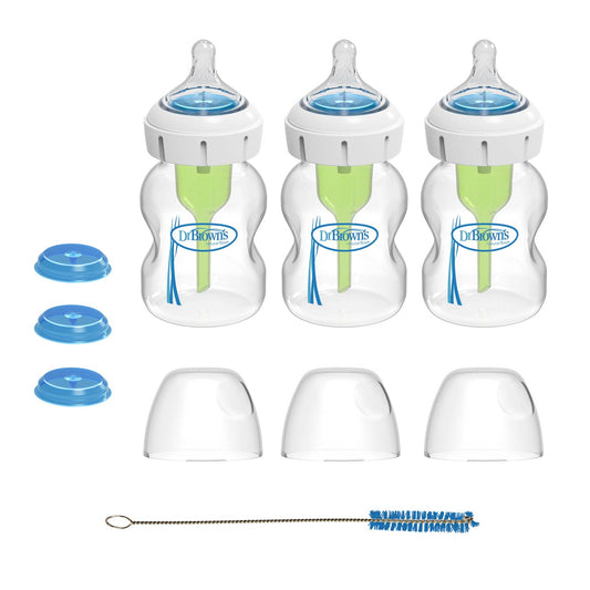 Wide-Neck Specialty Feeding System Bottle/Level 1, 3-Pack, 5oz/150 mL