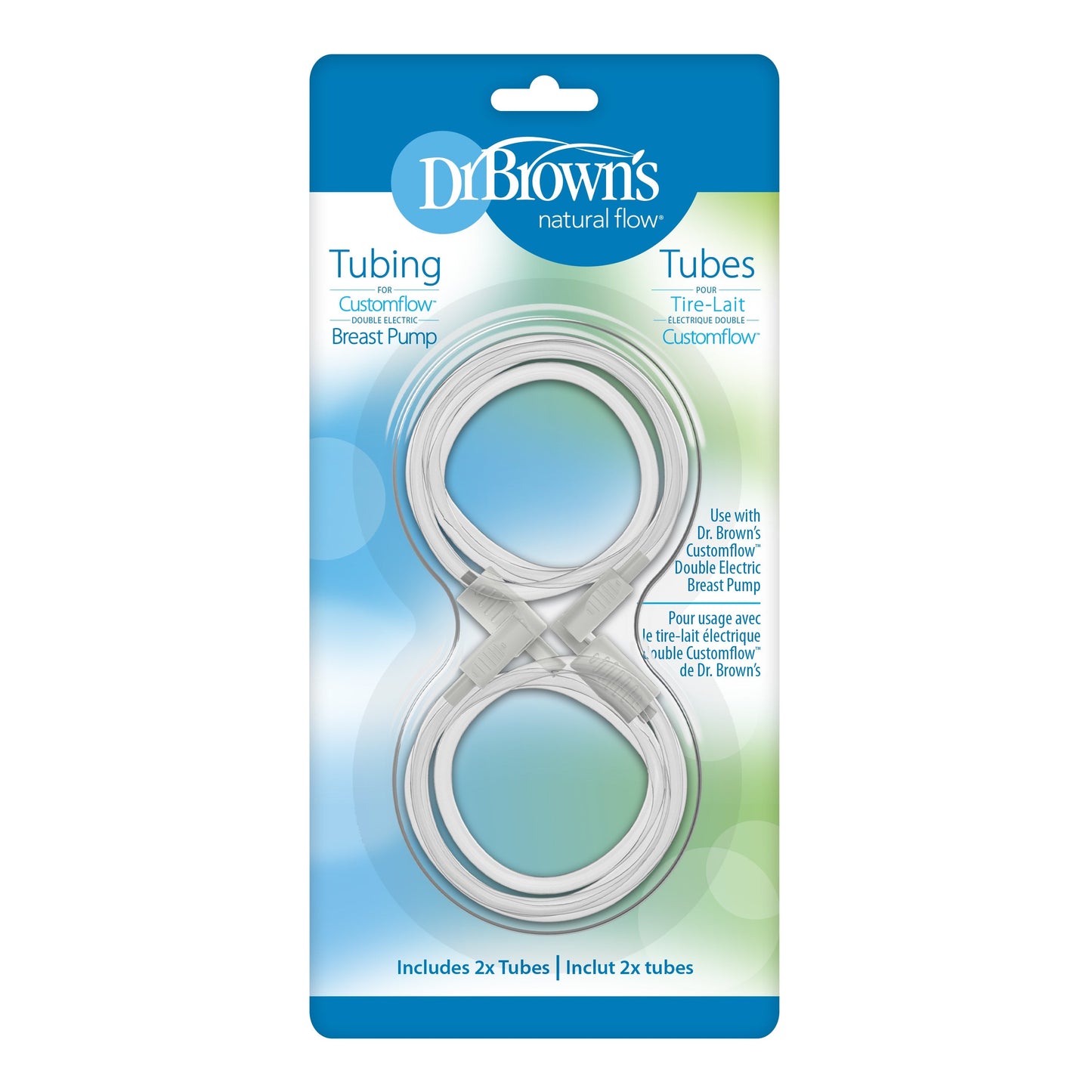 Dr. Brown's Tubing for Customflow™ Double Electric Breast Pump, 2pk